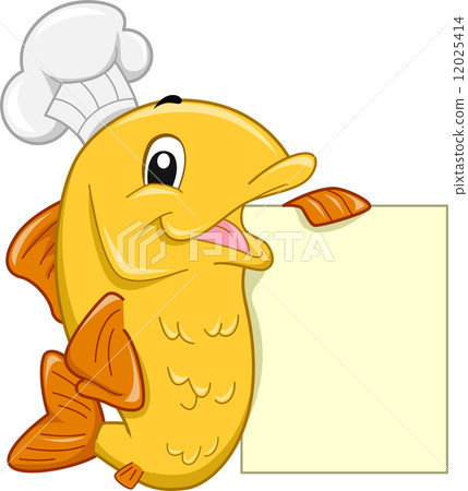 Chef Fish Mascot 12025414