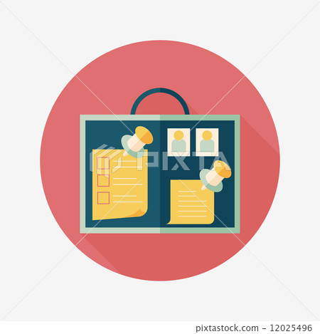 message board flat icon with long shadow,eps10 12025496