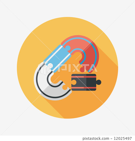 Race Tracks lat icon with long shadow,eps10 12025497