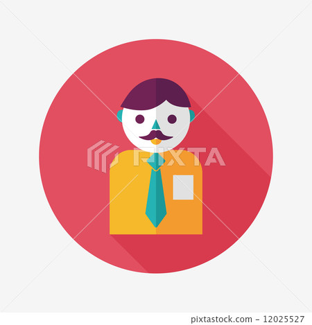 businessman flat icon with long shadow,eps10 businessman flat icon with long shadow,eps10 12025527