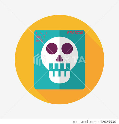 xray flat icon with long shadow xray flat icon with long shadow 12025530