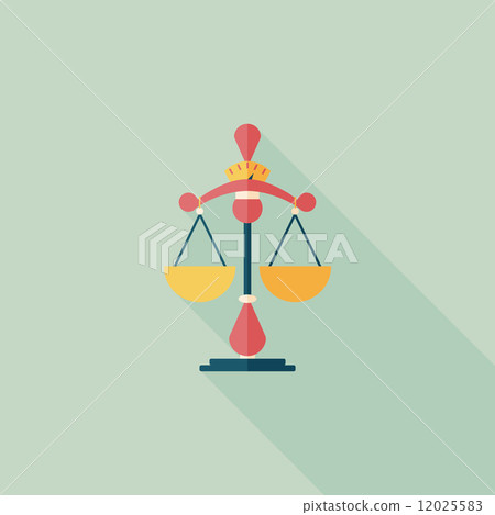 Balance flat icon with long shadow Balance flat icon with long shadow 12025583