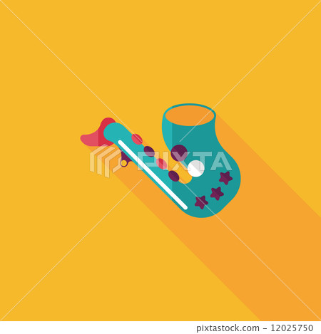 saxophone flat icon with long shadow,eps10 saxophone flat icon with long shadow,eps10 12025750