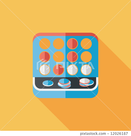 educational toy flat icon with long shadow,EPS 10 educational toy flat icon with long shadow,EPS 10 12026187