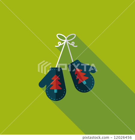 gloves flat icon with long shadow,eps10 12026456