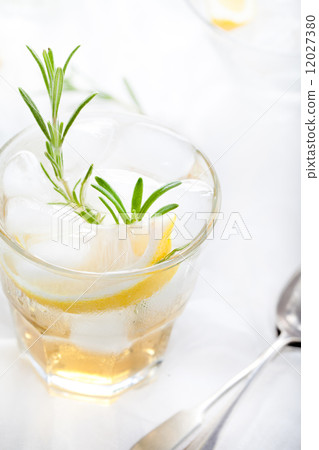 Gin,lemon, rosemary fizz, cocktail 12027380