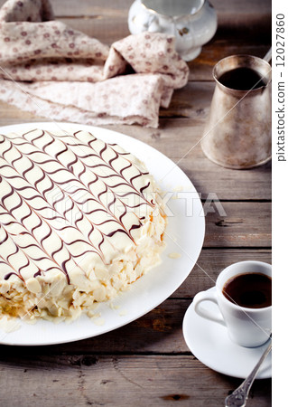 Traditional Hungarian Esterhazy cake Traditional Hungarian Esterhazy cake 12027860