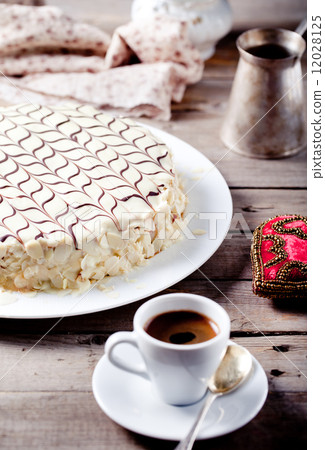 Traditional Hungarian Esterhazy cake Traditional Hungarian Esterhazy cake 12028125