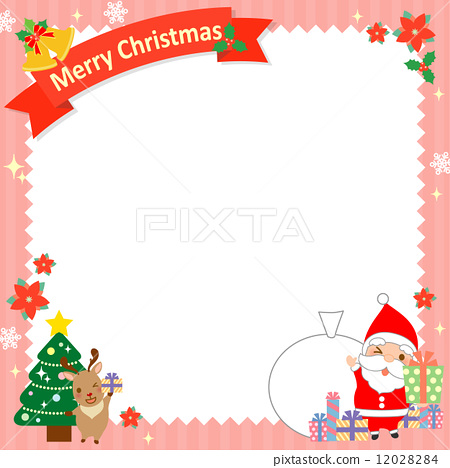 Christmas material, Christmas frame, Christmas - Stock Illustration  [59065701] - PIXTA