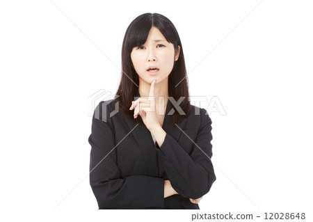 Worried business woman 12028648