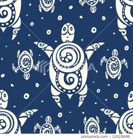 Sea Turtles. Seamless Vector pattern. Sea Turtles. Seamless Vector pattern. 12028696