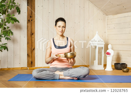 yoga woman yoga woman 12028765