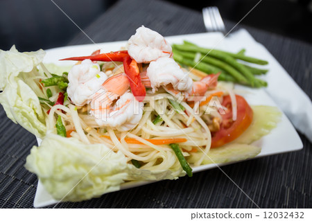 Papaya Salad with Shrimp Papaya Salad with Shrimp 12032432