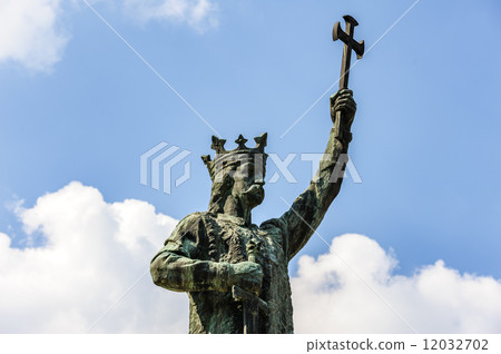 Monument of Stefan cel Mare in Chisinau, Moldova 12032702