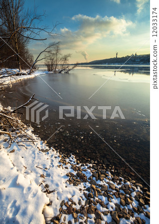 Winter landscape, trees covered in snow Winter landscape, trees covered in snow 12033174