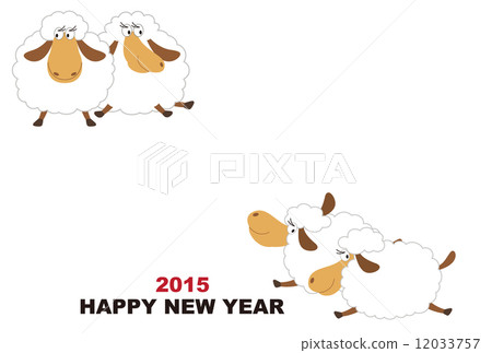 Sheep greeting card Sheep greeting card 12033757