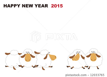 Sheep greeting card 12033765