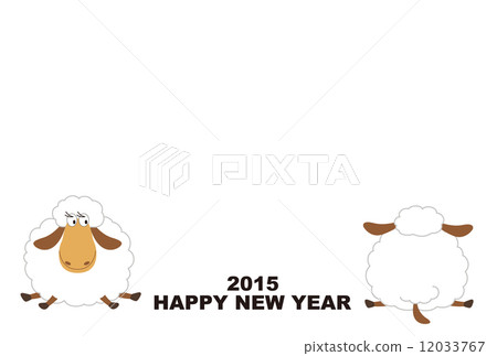 Sheep greeting card Sheep greeting card 12033767