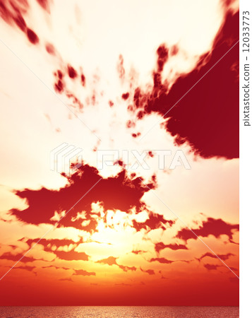 Wind and clouds with the sea 12033773