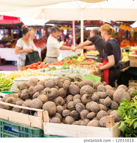 Farmers' market stall. 12033818