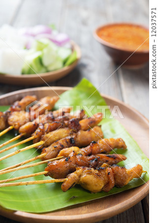 Asian delicious chicken sate Asian delicious chicken sate 12037571