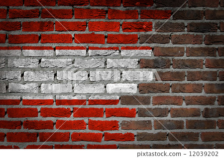 Dark brick wall - Austria 12039202