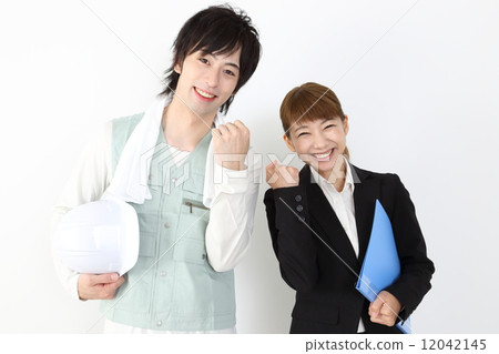 民工男人和西裝女人 民工男人和西裝女人 12042145