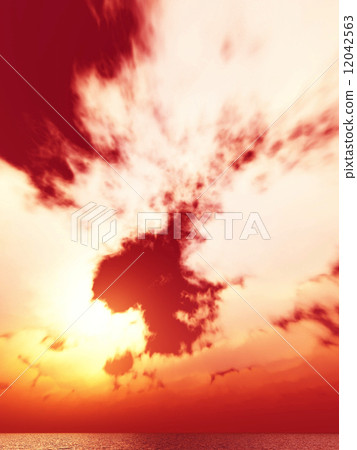 Wind and clouds with the sea 12042563