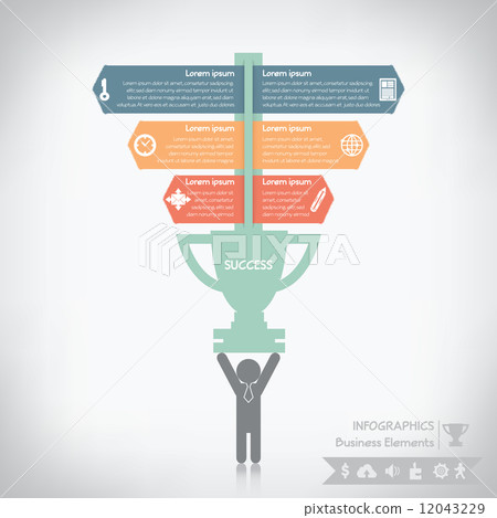 Business success infographics, vector eps10 - Stock Illustration ...