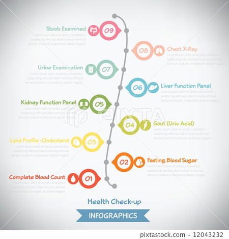 Medical Checkup Infographics, vector eps10 12043232