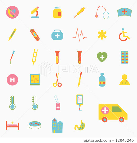 Set of medical icons design 12043240
