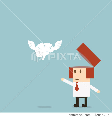 Businessman freedom idea 12043296
