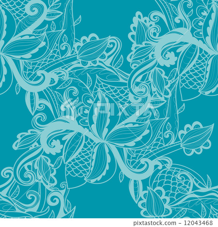 Abstract seamless hand-drawn pattern. 12043468