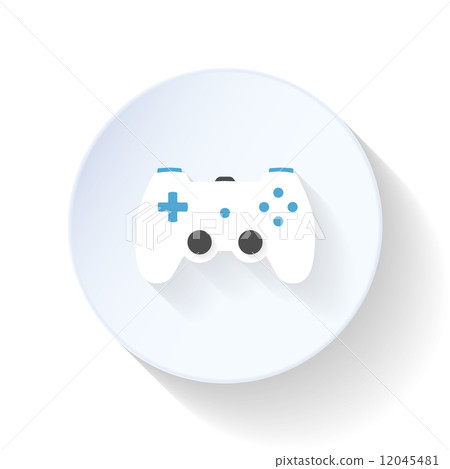 Gaming joystick flat icon Gaming joystick flat icon 12045481