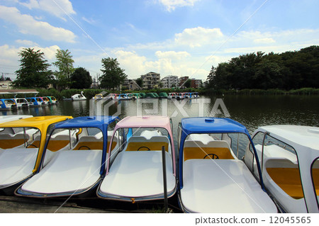 船在Shakujii公園 12045565