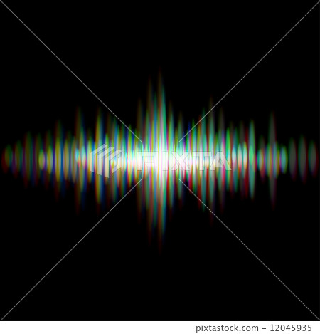 Shiny sound waveform 12045935