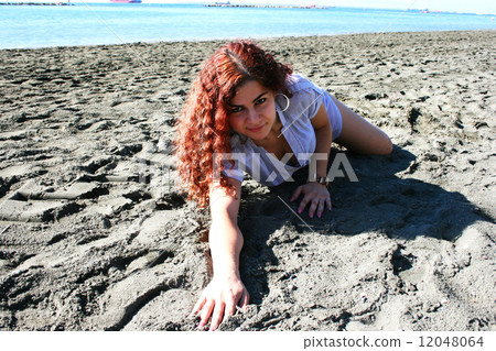 Women on beach Women on beach 12048064