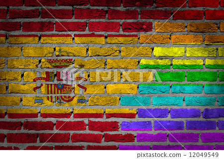 Dark brick wall - LGBT rights - Spain 12049549