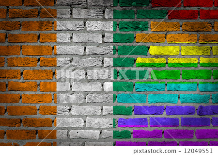 Dark brick wall - LGBT rights - Ivory Coast Dark brick wall - LGBT rights - Ivory Coast 12049551