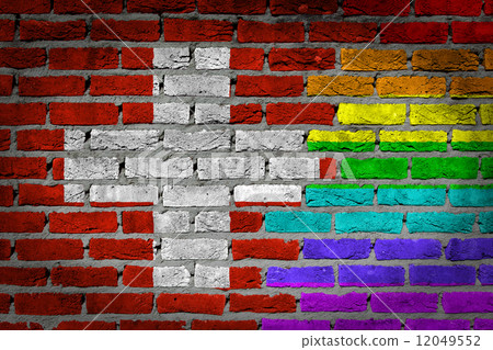 Dark brick wall - LGBT rights - Switzerland 12049552