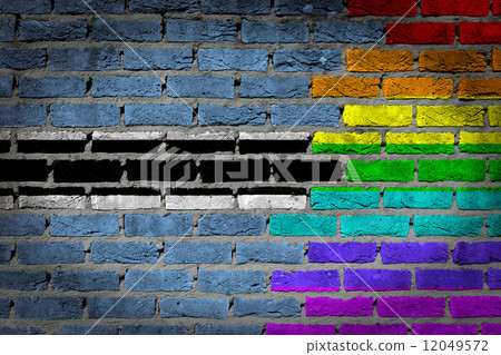 Dark brick wall - LGBT rights - Botswana 12049572