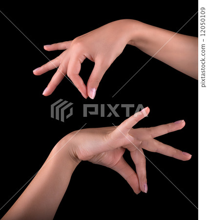 woman hand pick up object 12050109