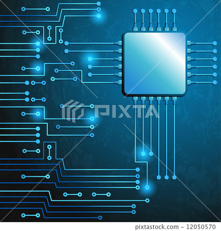 Drawing modern electronic circuit 12050570