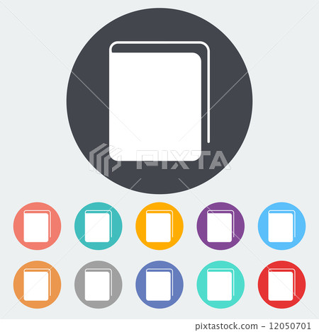 Book. Single flat icon. - Stock Illustration [12050701] - PIXTA