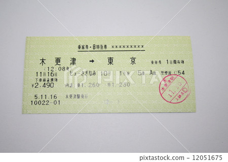 "View Zazanami" express train ticket on the Bunko Line "View Zazanami" express train ticket on the Bunko Line 12051675