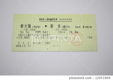Tokaido Shinkansen "Hikari" tickets and Shinkansen express train tickets 12051804