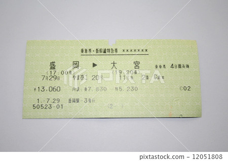 Tohoku Shinkansen "Yamabiko" tickets and Shinkansen express train tickets 12051808