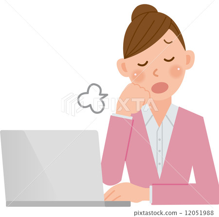 一個坐在電腦前的女人 一個坐在電腦前的女人 12051988