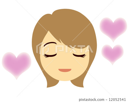 Woman face with closed eyes 12052541