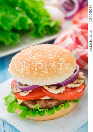 Home made burger Home made burger 12058083